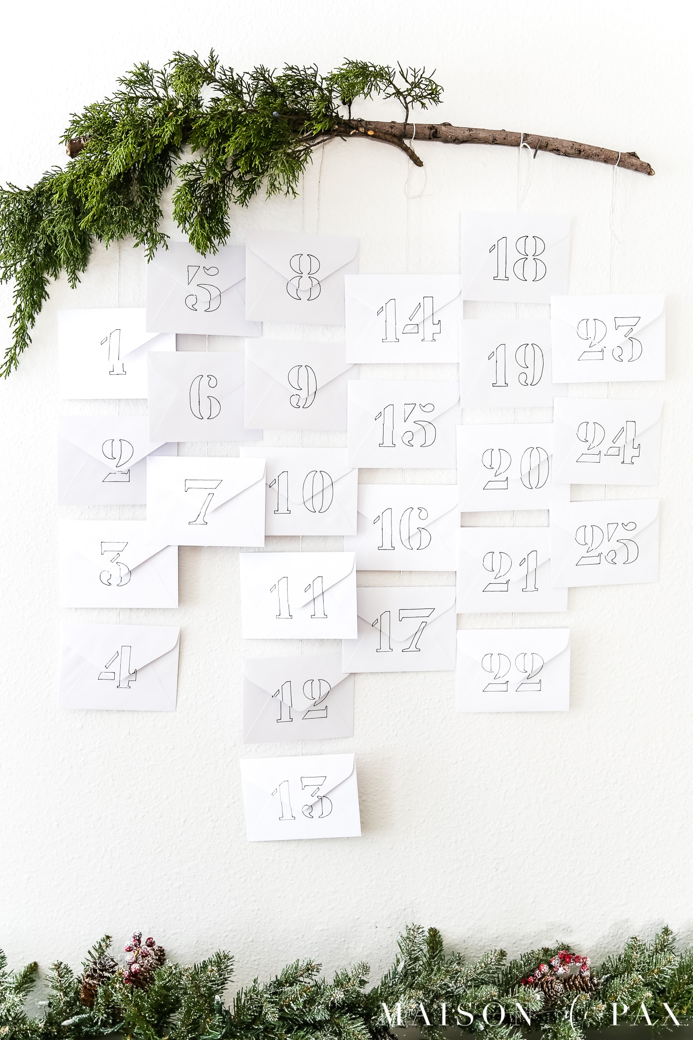 love this simple diy advent calendar idea! #adventcalendar