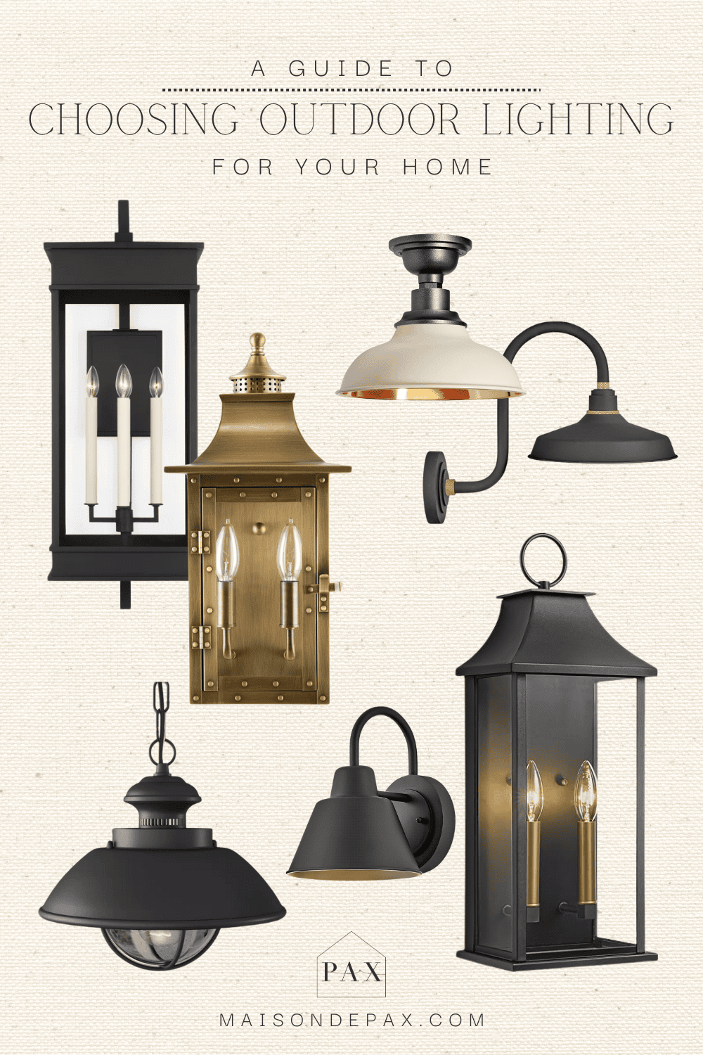 Outdoor Lighting Guide: Sconces and Pendants