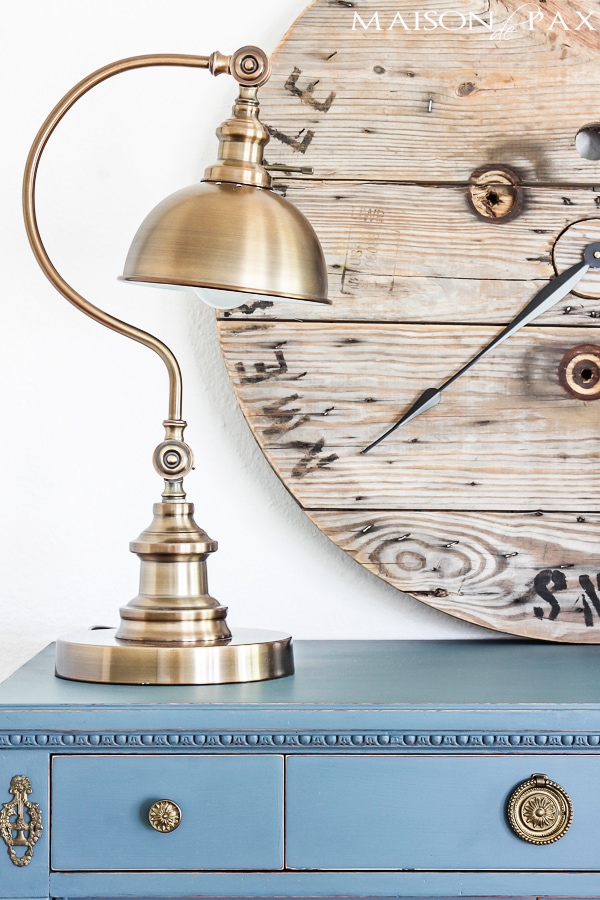 Brass Lamp on dresser- Maison de Pax