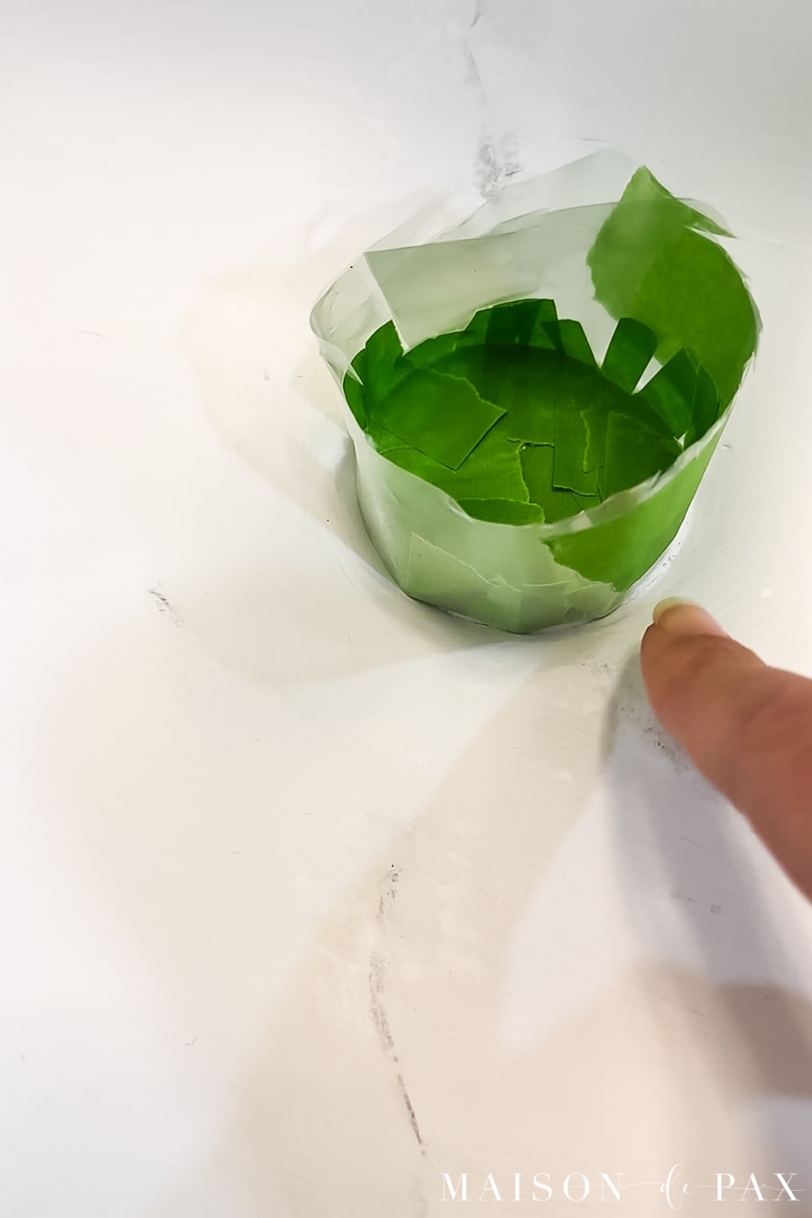 protecting drain trim before epoxy over painted countertops