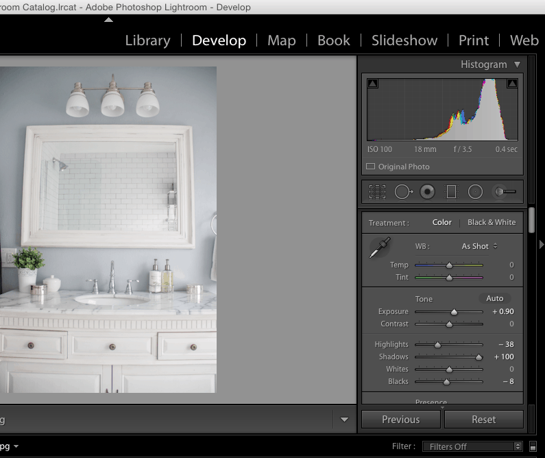 Lightroom editing tips for interior photography- Maison de Pax