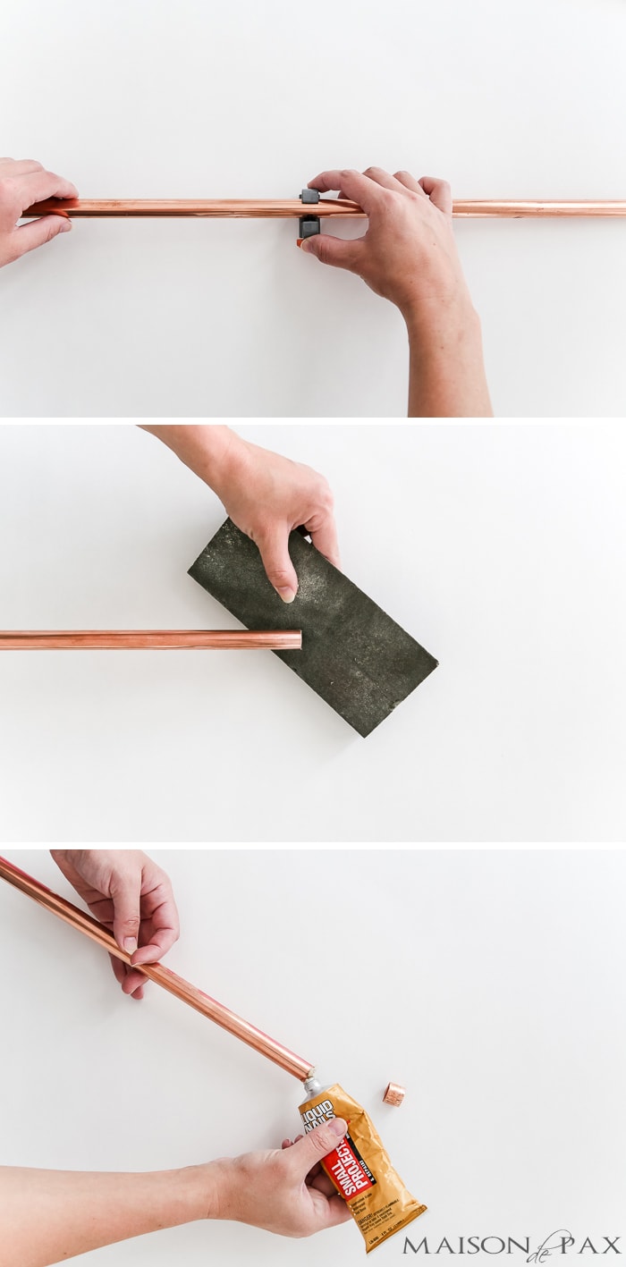 Copper is such a beautiful accent, and curtain rods can be so expensive! These DIY copper curtain rods are both chic and affordable, and they are so so easy to make. Read the full tutorial for how to make copper curtain rods.