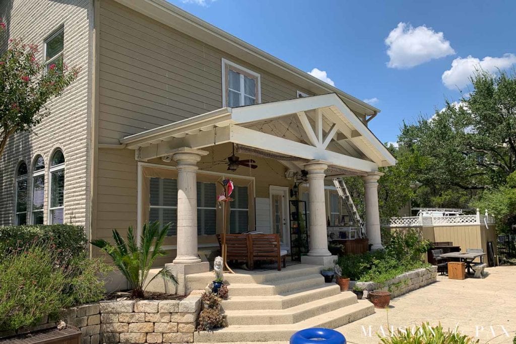 khaki home exterior