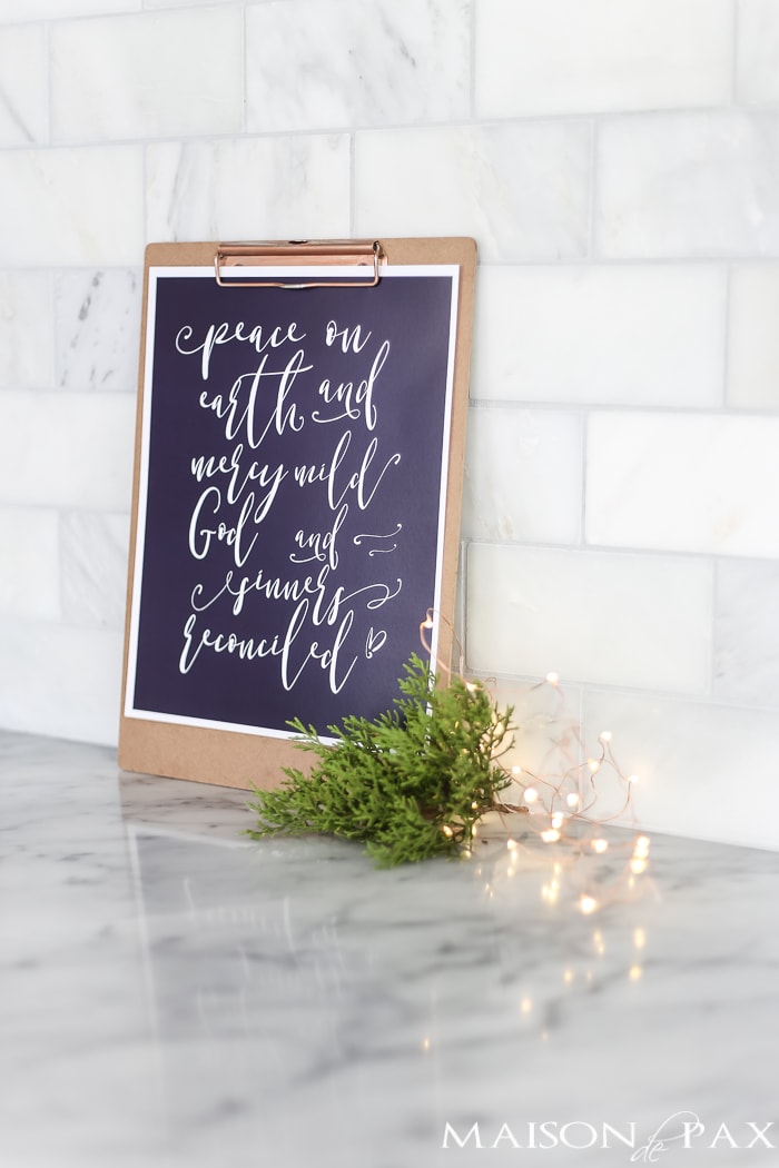 free Christmas printable sign