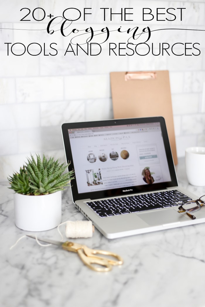 Considering starting a blog or hoping to take yours to the next level? There are so many tools and resources out there... Where do you even start? Here are 20+ of the best blogger tools and resources for starting and running a blog.