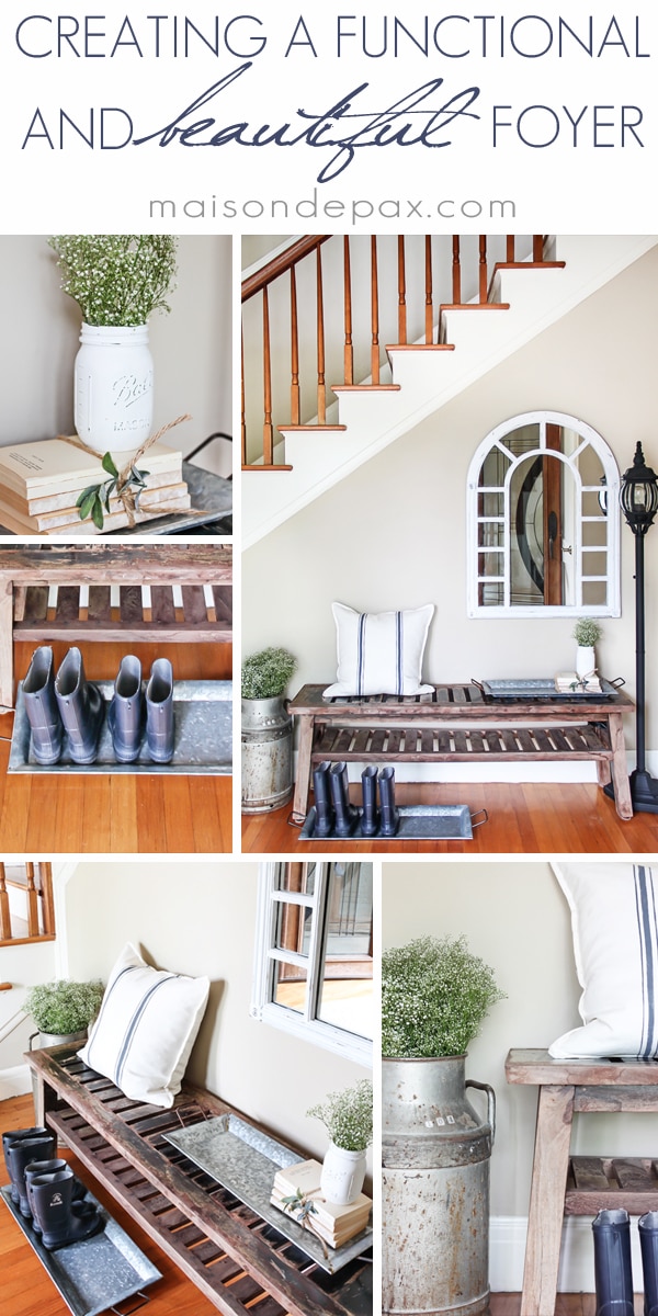 cute and functional ideas for organizing a foyer with galvanized trays | aiweb9ygdry.cmersite.com