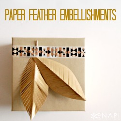Paper Feather Embellishments 250