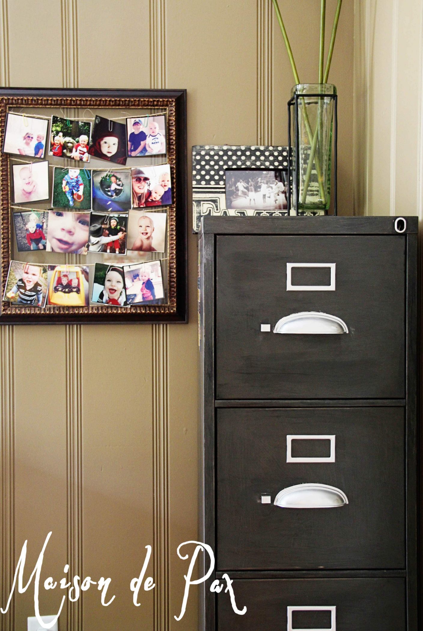 Vintage File Cabinet Makeover