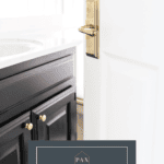beautiful brass door knob! text overlay: 10 ways to add character to your home