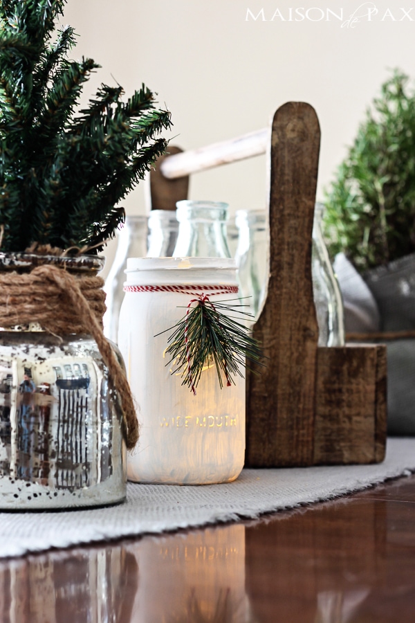 Mason jar luminaries - Maison de Pax