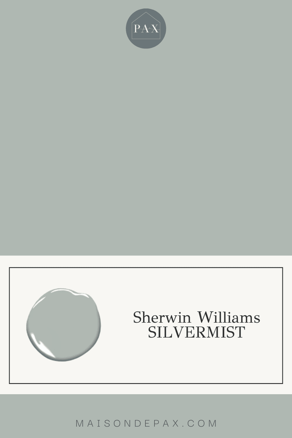 SW Silvermist - light blue green paint color