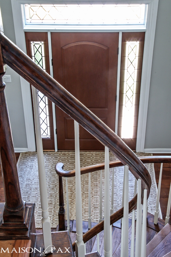 Love this neutral cotton and jute rug in the entryway | aiweb9ygdry.cmersite.com