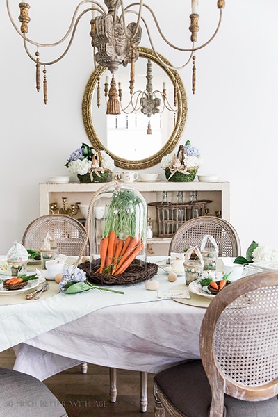 Peter Rabbit inspired centerpiece- Maison de Pax