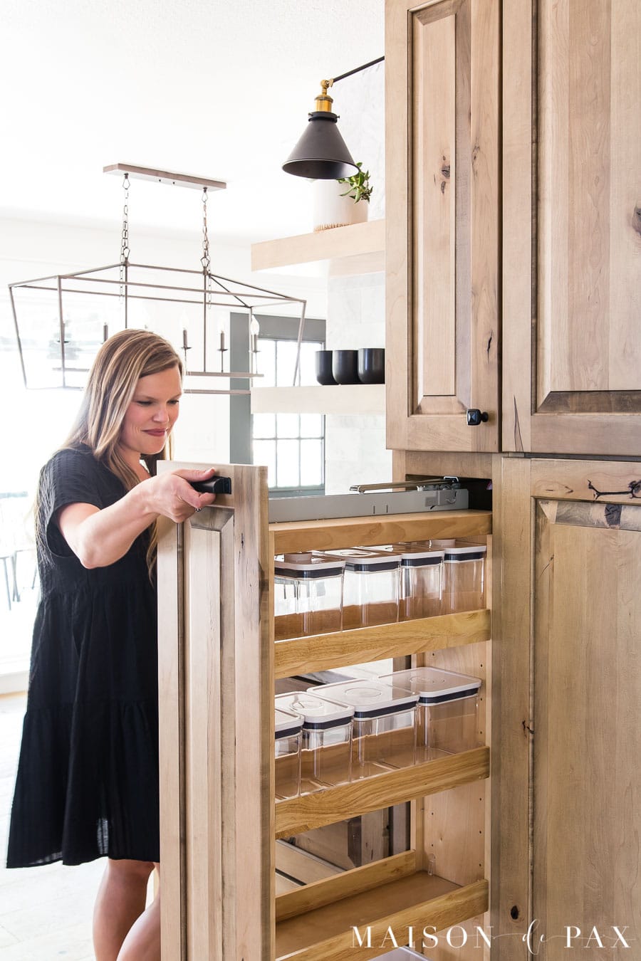 pull out pantry organizer: tall pull out with shelves