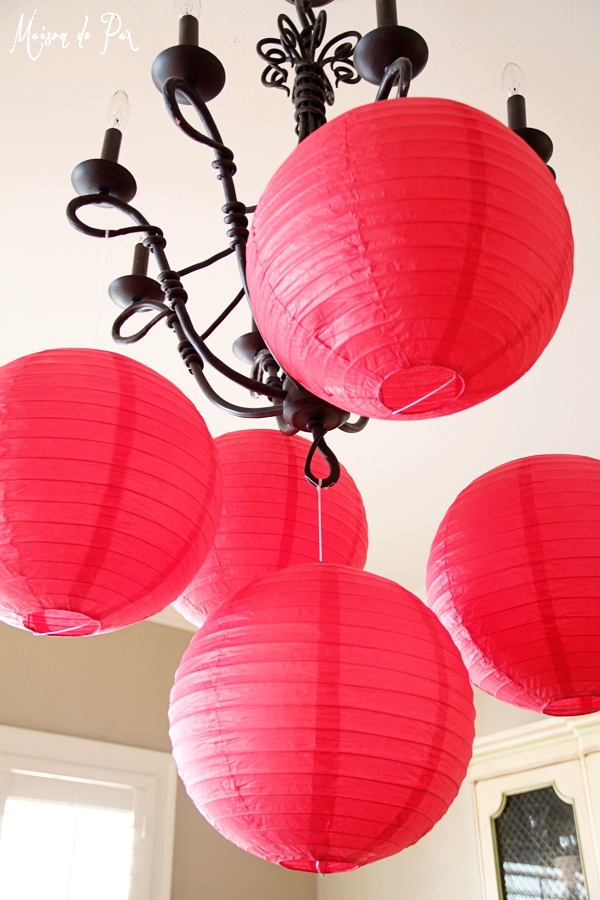 chinese new year chandelier