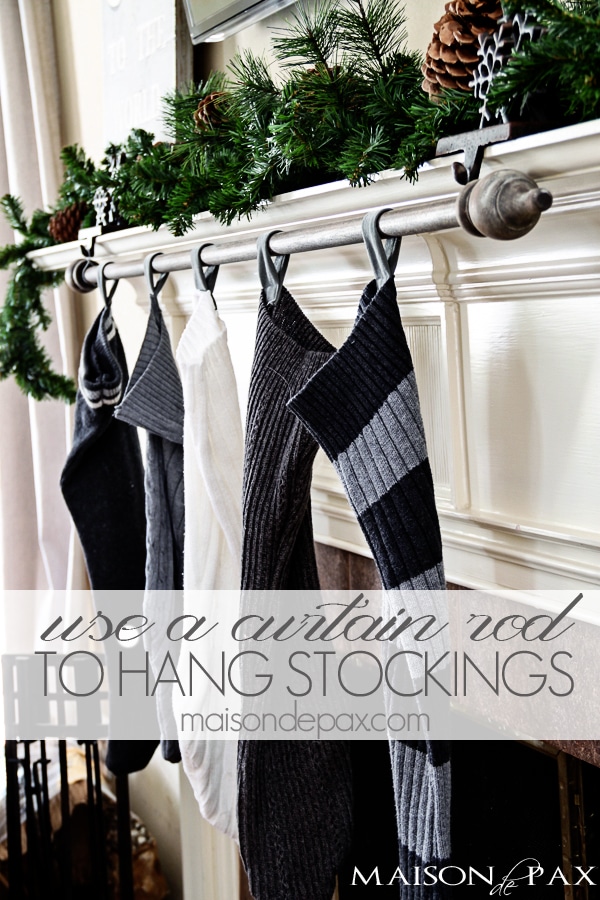 Classy (and affordable!) DIY Stocking Hanger