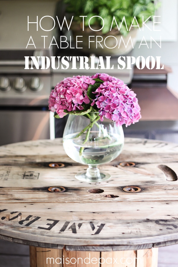 DIY Industrial Spool Table
