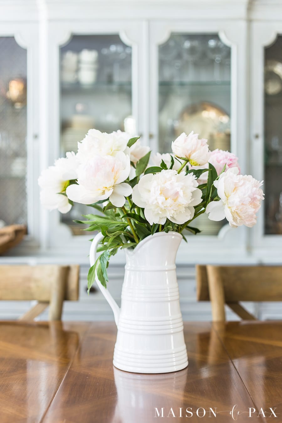 Peony centerpiece- Maison de Pax