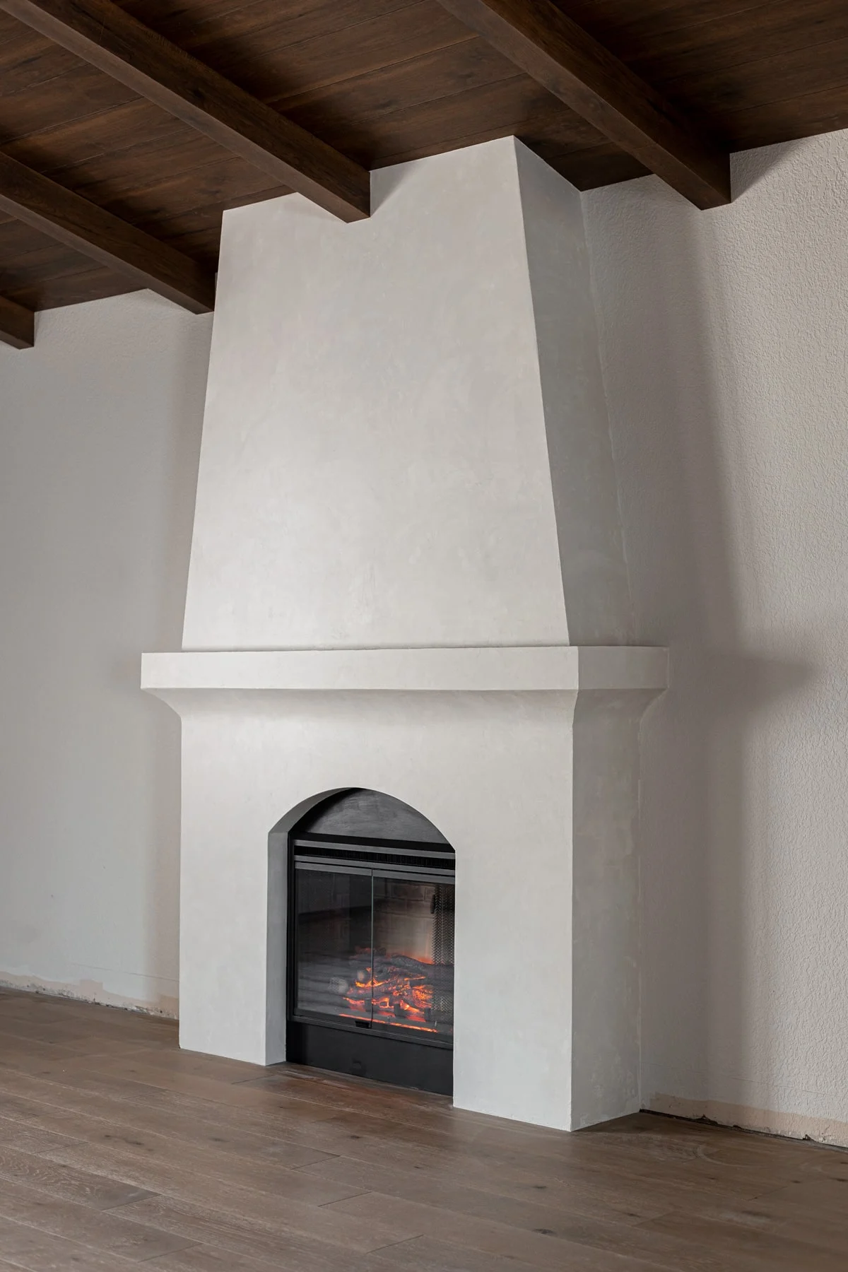 Jenna Sue Design - DIY Venetian Plaster fireplace surround