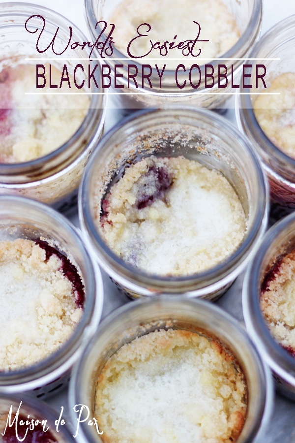 blackberry cobbler sign