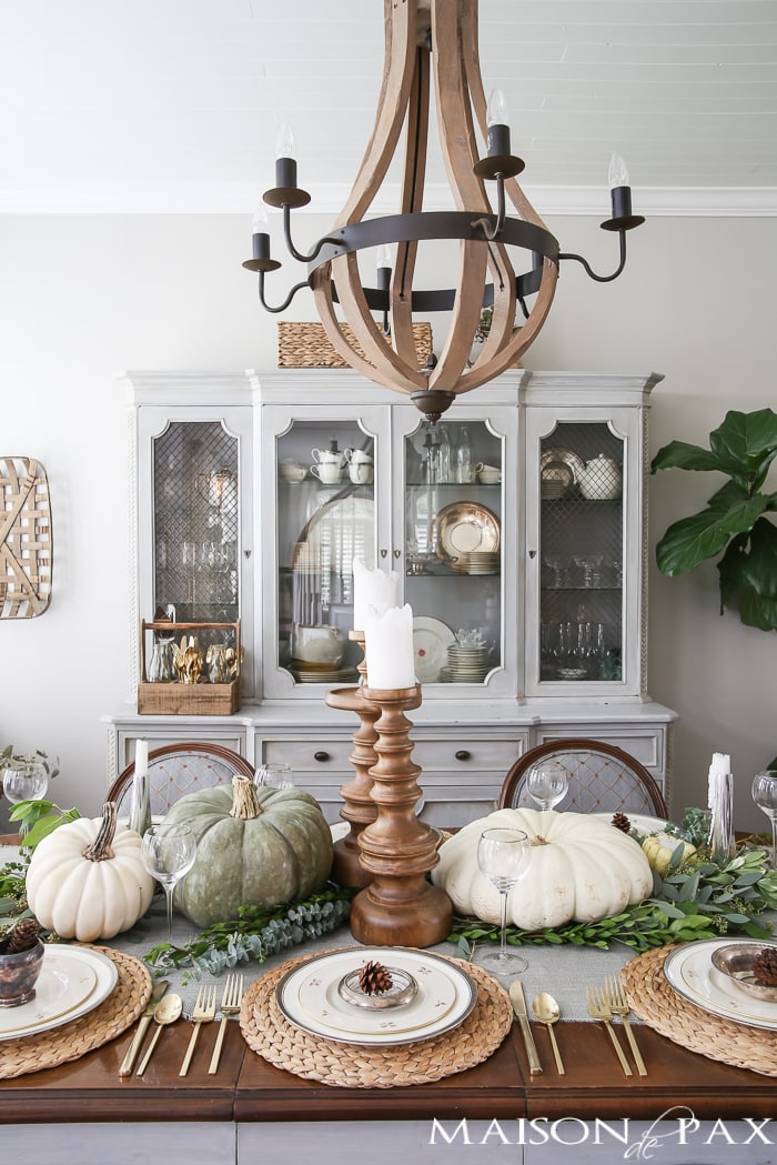 Fall dining room decor- Maison de Pax