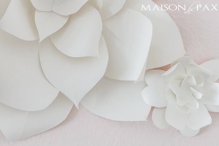 step by step paper flower instructions- Maison de Pax