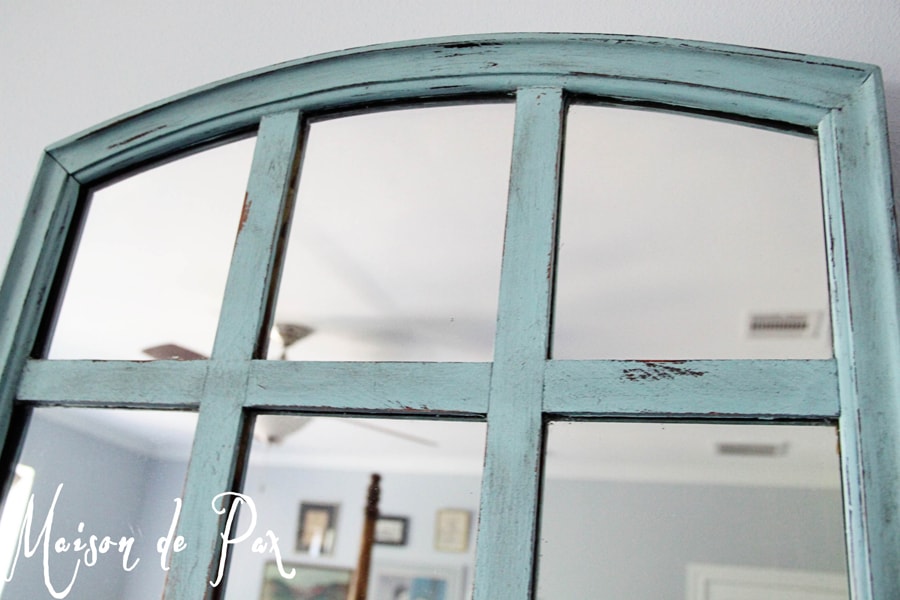 Step by step tutorial to turn a tired, outdated mirror into this gorgeous piece of art at aiweb9ygdry.cmersite.com